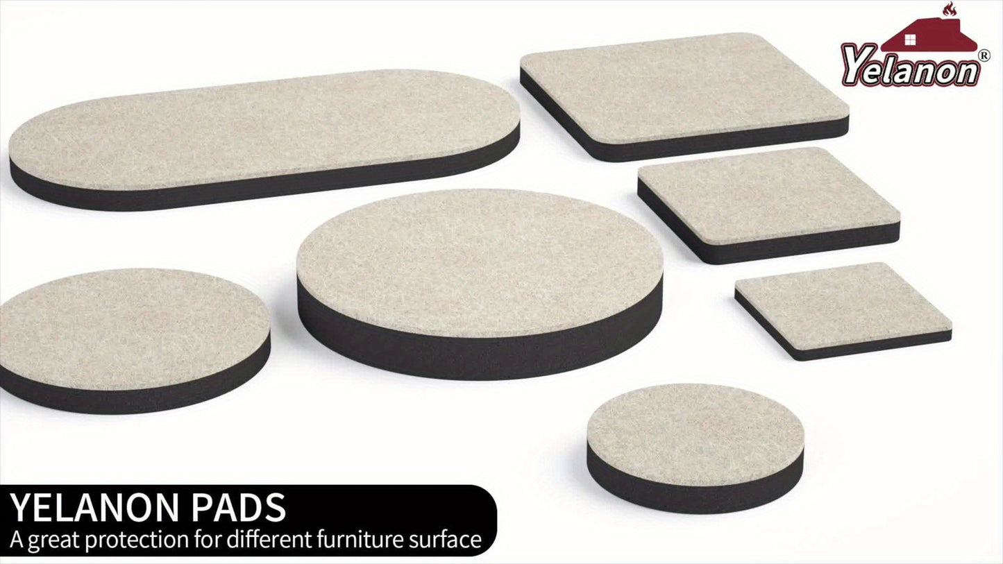 Yelanon Felt Furniture Sliders, 20pcs-3 1\u002F2\