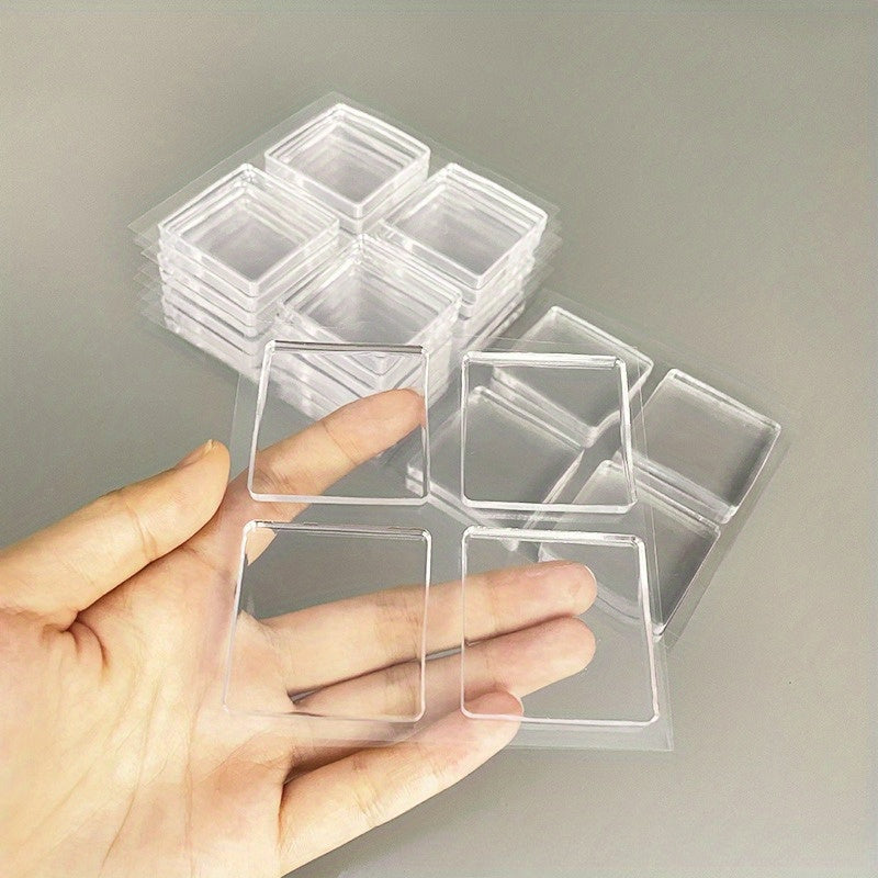 4pcs Heavy-Duty Furniture Pads - Non-Slip, Shock-Absorbing, Heat-Resistant up to 150°C\u002F302°F - Anti-Vibration Floor Protectors for Washing Machines, Sofas, Tables, Appliances - Clear Floor Pads for Hardwood, Tile, Carpet - Easy Installation, Furnitur