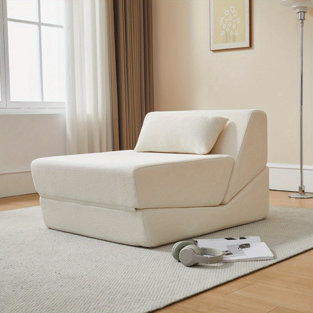 Three in One Folding Sofa, Convertible Bed, Easy to Carry Outdoors, Suitable for Living Room, Bedroom, Lounge, Outdoor