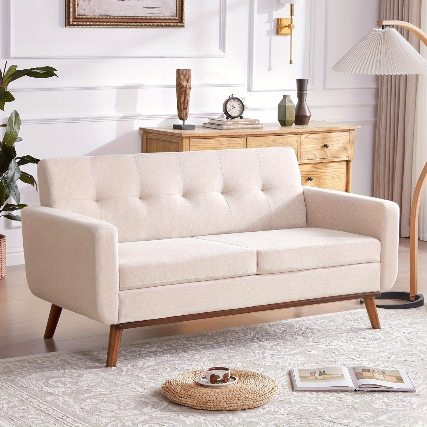 Modern Loveseat Sofa Mid Century Modern Loveseat Sofa, 77\