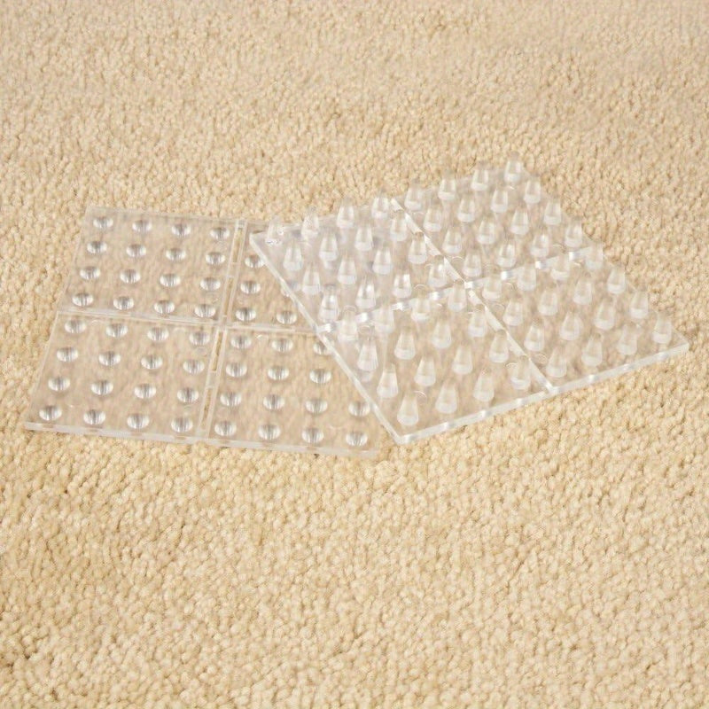2-in-1 Large Self-Stick Furniture Floor Protectors with Interlocking Design - 4\