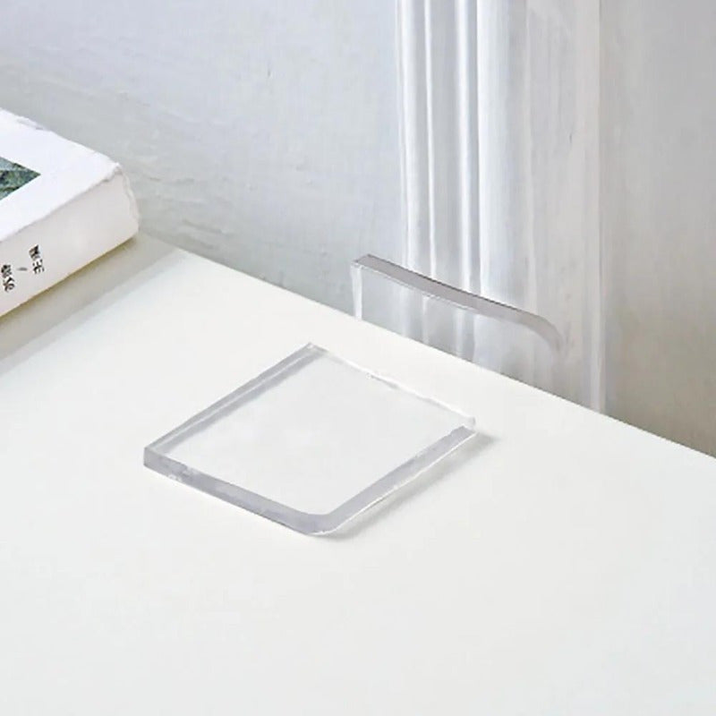 4pcs Heavy-Duty Furniture Pads - Non-Slip, Shock-Absorbing, Heat-Resistant up to 150°C\u002F302°F - Anti-Vibration Floor Protectors for Washing Machines, Sofas, Tables, Appliances - Clear Floor Pads for Hardwood, Tile, Carpet - Easy Installation, Furnitur