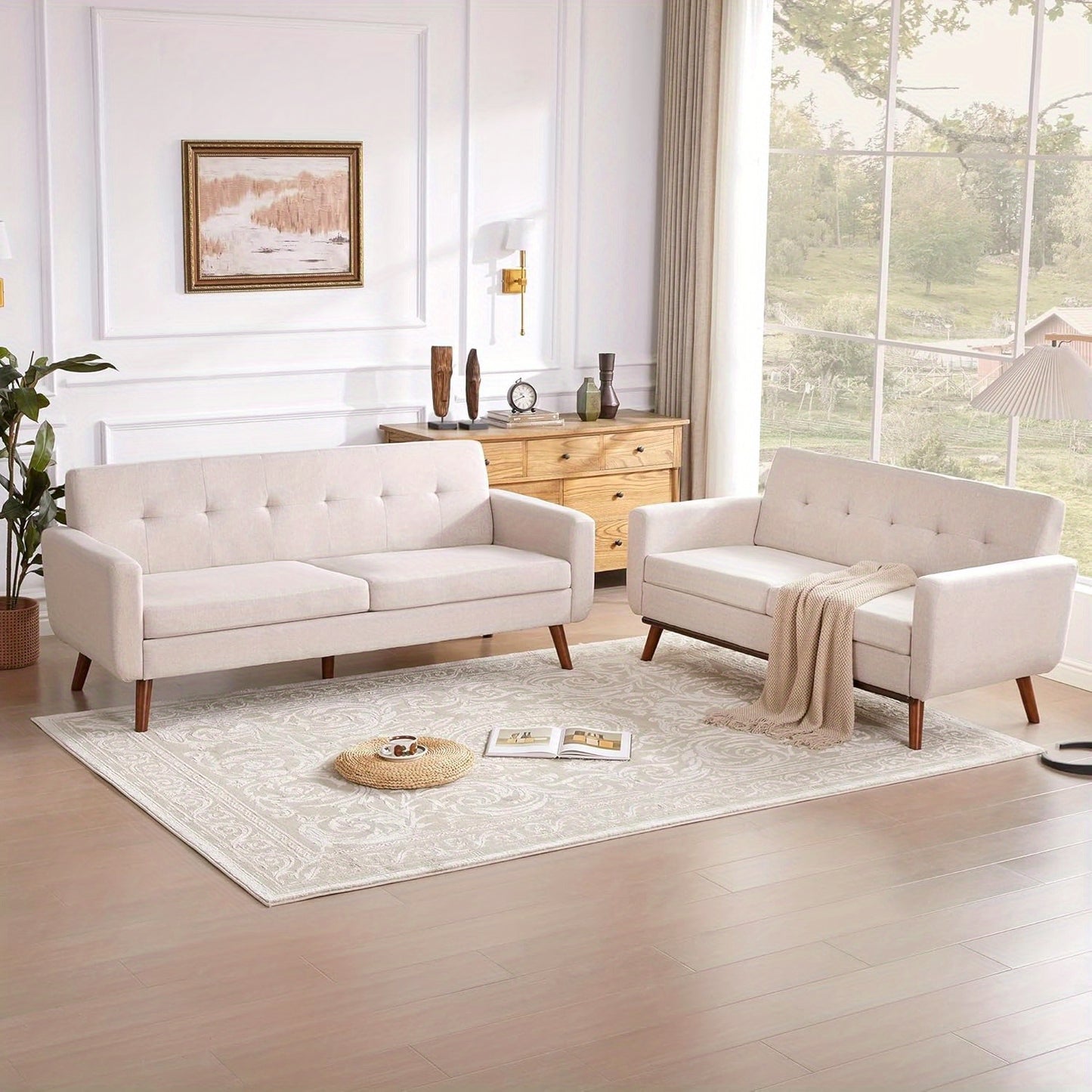 Modern Loveseat Sofa Mid Century Modern Loveseat Sofa, 77\