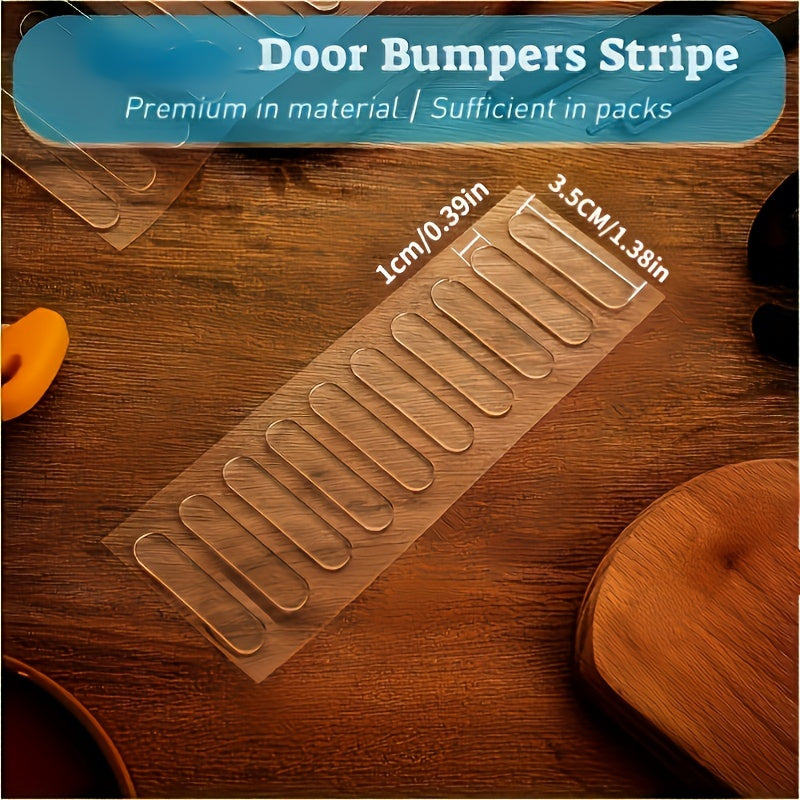 Clear Silicone Furniture Bumpers & Wall Protectors - Adhesive Door Edge Guards, Non-Slip Scratch-Resistant Floor Protectors for Cabinets, Tables, Chairs - Transparent Safety Bumpers for Home & Office Use, Scratch Prevention, Minimalist Design, Durable Pro