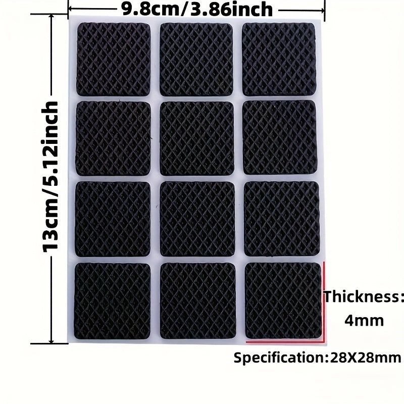 30pcs Noise Reduction Chair Leg Protectors, Slip-resistant Furniture Pads, Durable Metal Surface - Suitable for Dining Chairs and Tables, Creating a Quiet Home Environment, Noise-reducing Chair Pads