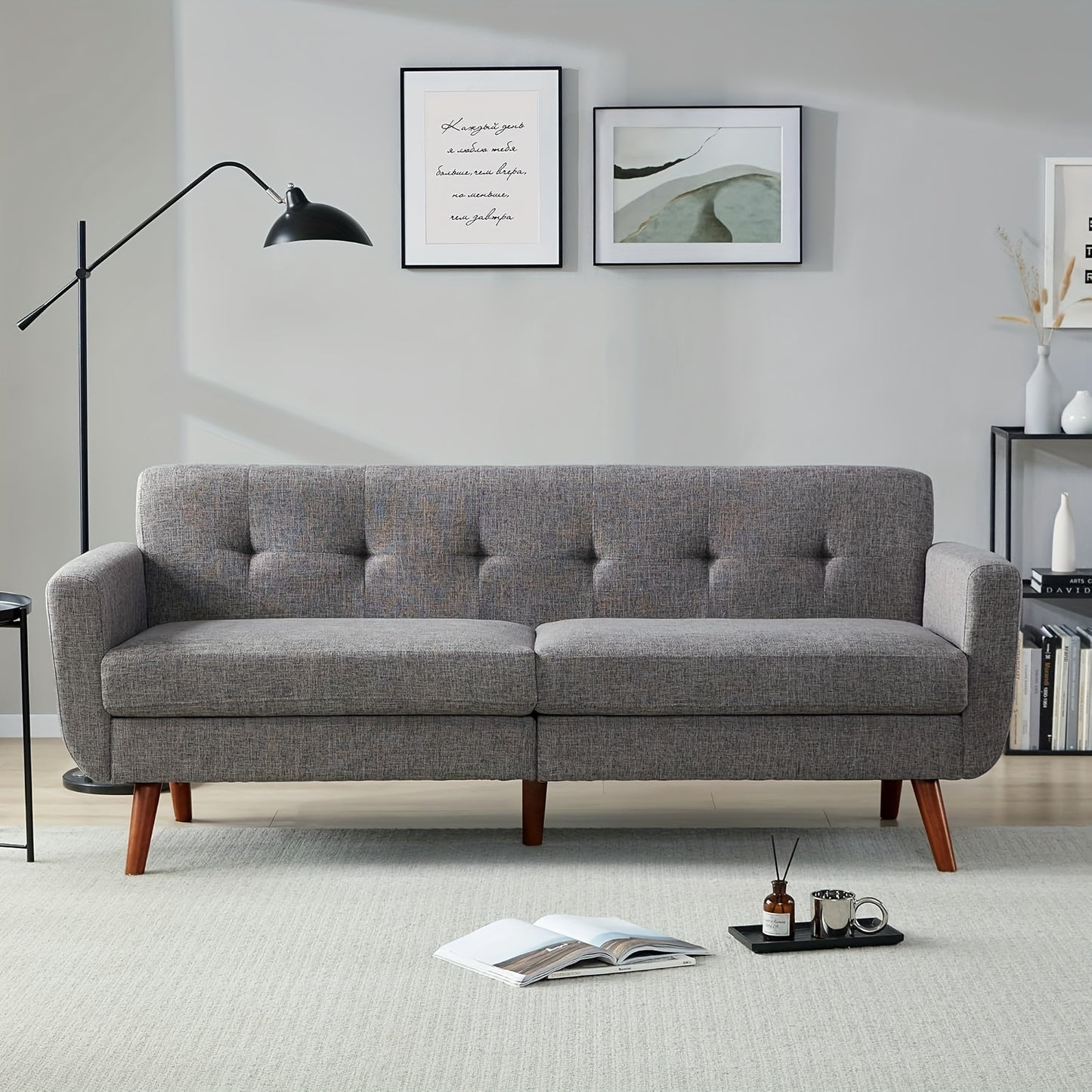 Modern Loveseat Sofa Mid Century Modern Loveseat Sofa, 77\