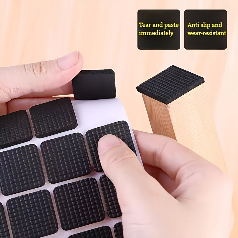 30pcs Noise Reduction Chair Leg Protectors, Slip-resistant Furniture Pads, Durable Metal Surface - Suitable for Dining Chairs and Tables, Creating a Quiet Home Environment, Noise-reducing Chair Pads