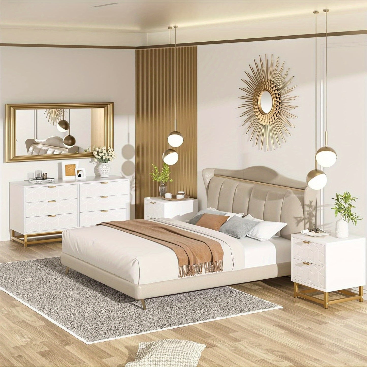 GAOMON Modern Dresser GAOMON Modern White 2-Drawer Dresser, Small Dressing Table, Bedroom Nightstand, Side Table for Living Room, Hallway, Entryway