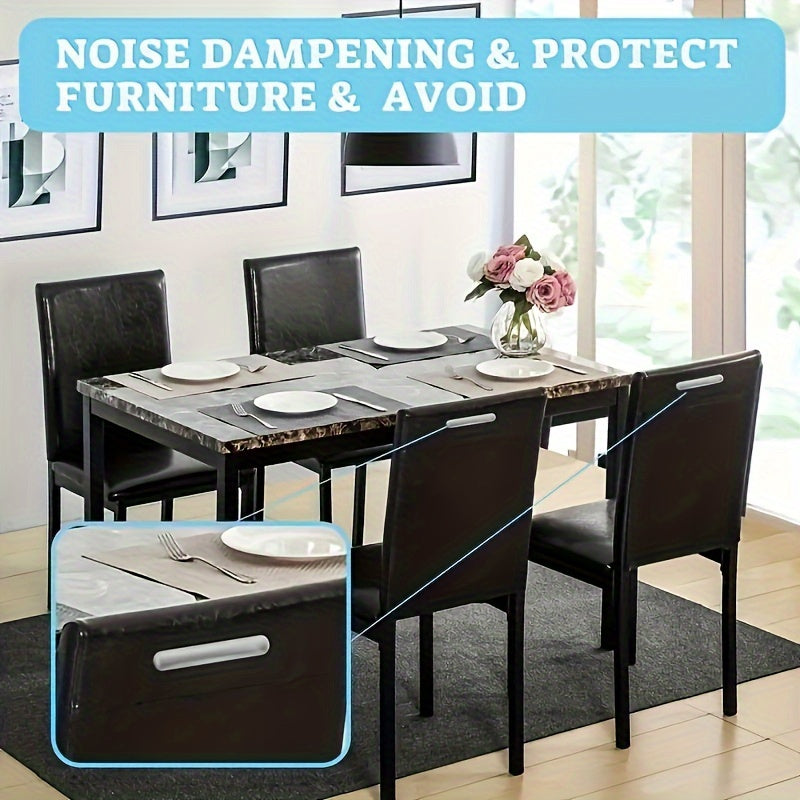Clear Silicone Furniture Bumpers & Wall Protectors - Adhesive Door Edge Guards, Non-Slip Scratch-Resistant Floor Protectors for Cabinets, Tables, Chairs - Transparent Safety Bumpers for Home & Office Use, Scratch Prevention, Minimalist Design, Durable Pro