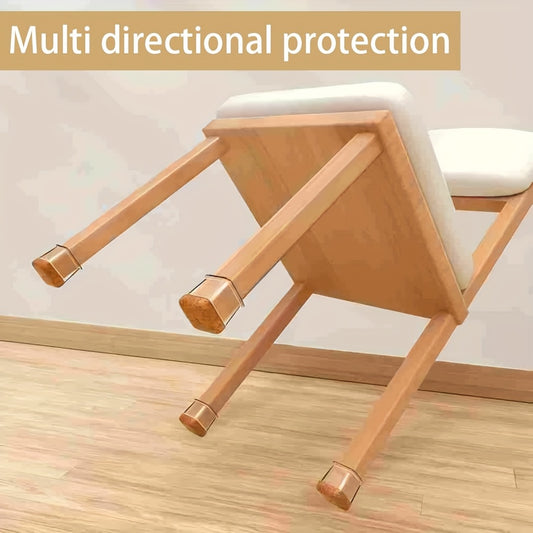 32pcs Heavy-Duty Furniture Floor Protectors - Anti-Scratch, Noise Reducing & Wear-Resistant Chair Leg Pads with Full Edge Coverage - Easy Installation for Hardwood, Tile, Laminate Floors - Compatible with Dining Tables, Office Desks, Home Decor - (32 Coun