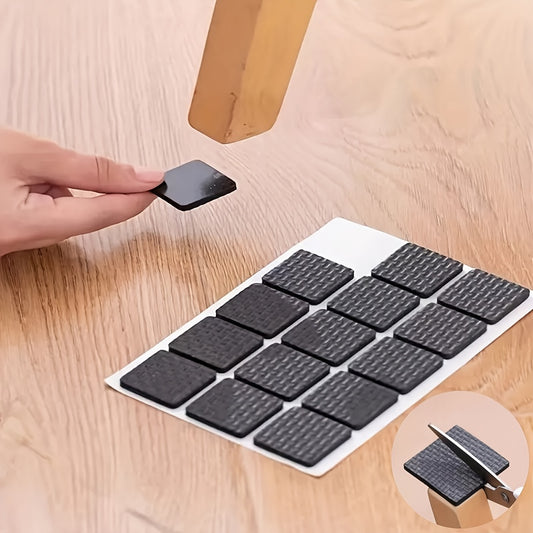 30pcs Noise Reduction Chair Leg Protectors, Slip-resistant Furniture Pads, Durable Metal Surface - Suitable for Dining Chairs and Tables, Creating a Quiet Home Environment, Noise-reducing Chair Pads
